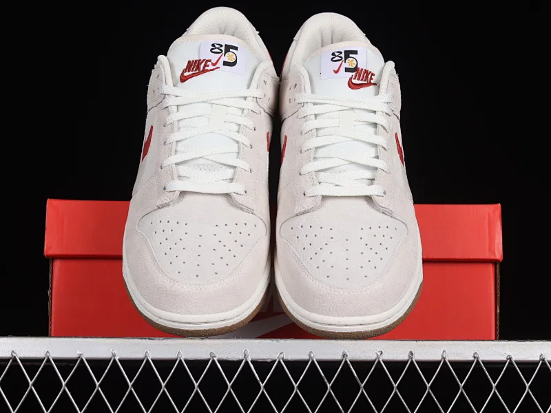 All Categories Nk SB Dunk Series Nk SB Dunk Low Low-top sneakers Foreign trade version Nk SB Dunk Low "85" Gray and red double hook SB low-top sports and leisure sneakers DO9457-100